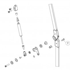 Mono Support - Fixing screw of the distance bolt (7)