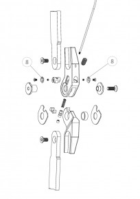 Guide plate for the Mono Lock knee joint (8)