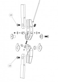 Schraube zu Gelenkträger für das Mono Lock Kniegelenk (19)