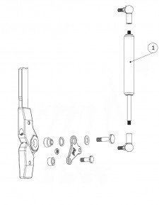 Gas pressure spring 6/15 for the Mono Support