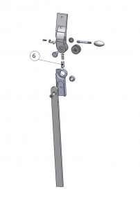 Locking bolt for the 3-D Salera hip joint