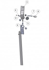 Upper joint part complete for the 3-D Salera hip joint