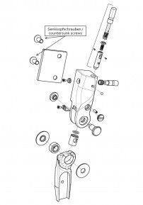 Schraube zur Anschlussplatte für das Salera preselect 3-D Hüftgelenk