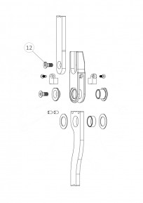 Senkkopfschraube zur Befestigung des Gelenkträgers für das Sprinter Knöchelgelenk (12)
